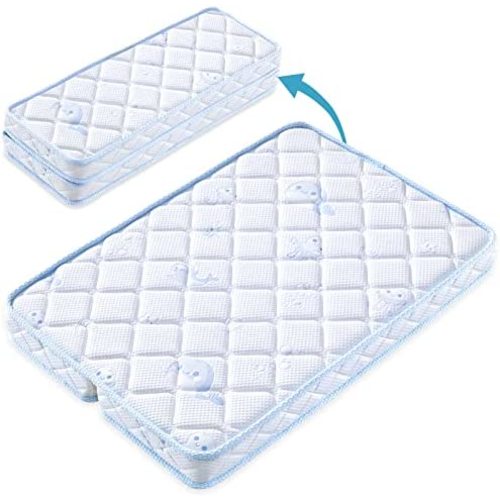 Foldable Pack and Play Mattress Topper - Quiet and Odorless Playpen Mattresses Topper,Breathable Soft Play Yard Mattress Topper Fits (38"x26"inches) Pack N Play Playpens,Pack n Play Mattresses Topper