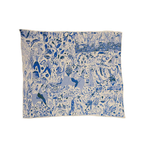 Harvest Baby Blanket in Royal