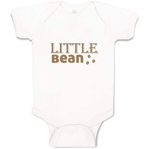 Custom Personalized Boy & Girl Baby Bodysuit Little Bean A Funny Cotton Baby Clothes White Design Only Newborn