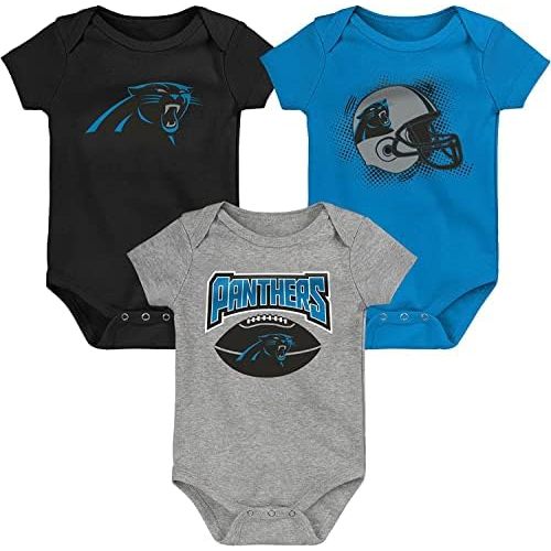 Outerstuff NFL Newborn Infants Game On 3 Piece Primary Logo Creeper Bodysuit Romper Set