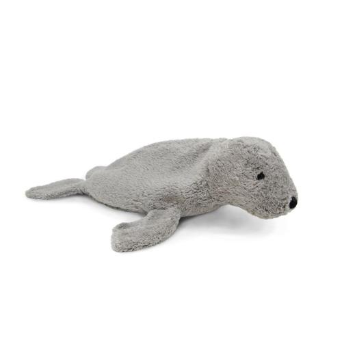 Senger Organic Cotton Cuddly Animal Seal, Small, Gray | Stuffed Animals- Blue Otter Toys