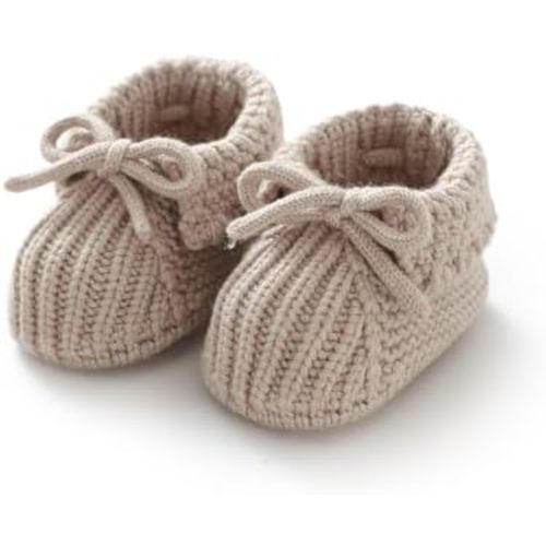 mimixiong Baby Booties Newborn Infant Sock Shoes Hand Knitting Crochet Boy and Girl Cozy Shoes