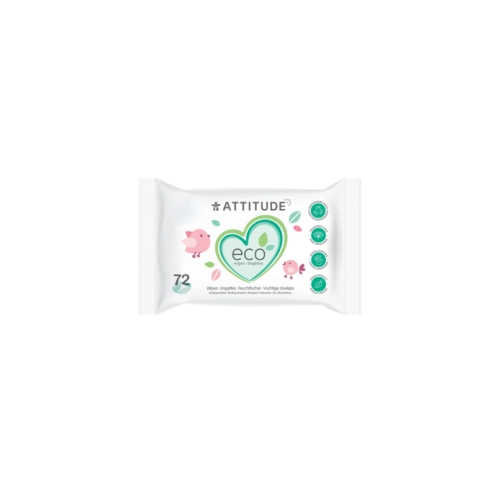 ATTITUDE Eco-Baby 100% Biodegradable Wipes