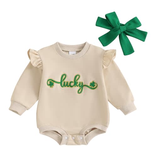 Ayalinggo Baby Girl Valentines Heart Shirt Bubble Romper Sweatshirt Onesie Newborn Valentines Day Clothes