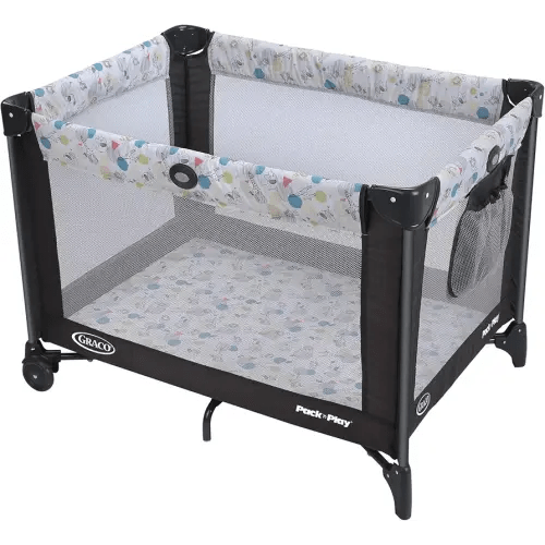 Graco Pack and Play Portable Playard, Push Button Compact Fold, Carnival