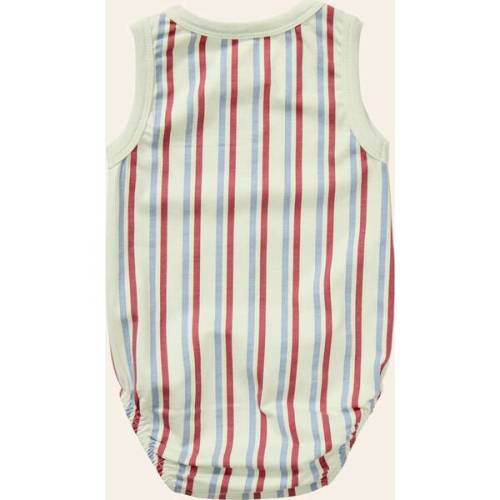 Stripe Mix Tank Onesie, Red/Blue Stripes - Young Days | Maisonette