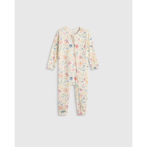 Bamboo One Piece Pajama - Baby in Wildflower Dreams