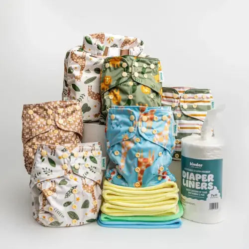 New Parent Starter Bundles: Pocket Cloth Diapers with Athletic Wicking Jersey and More
