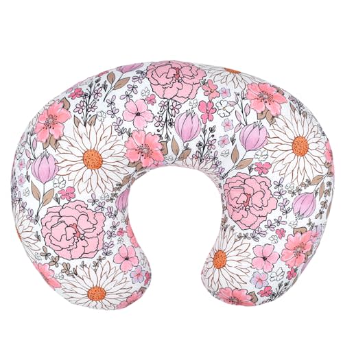KLWJFK Nursing Pillow and Positioner, Breastfeeding, Bottle Feeding, Baby Sitting Support with Removable Ultra Soft Minky Cover, Tummy Time Support for Baby Boys and Girls