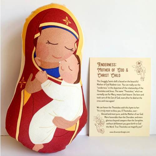 Tenderness: Mother of God with Christ Child Snuggly Saints Doll