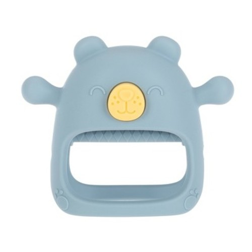 Nuby Silicone Wrist Grip Teething Mitten - Blue Bear