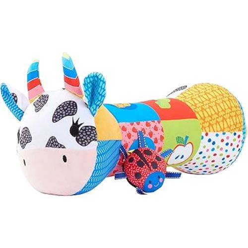 Early Learning Centre Blossom Farm Martha Moo Tummy Time Roller, Physical Development and Hand Eye Coordination, Kids Toys for Ages 0+, Amazon Exclusive
