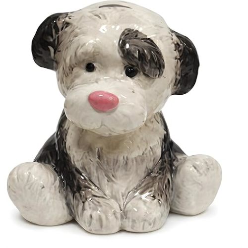 Blue Sky Ceramics Dog Bank, Multi