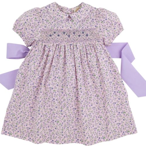 Dottie Hart Dress - Tuxedo Park Tulips with Lauderdale Lavender