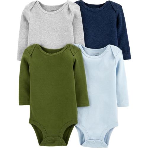 4-Pack Long-Sleeve Bodysuits