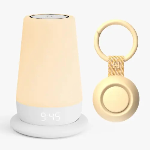 Rest+ 2nd Gen Baby Sleep Bundle Includes Hatch Rest+ 2nd Gen and Portable Rest Go | Sleep Sounds for Nursery, Travel and Registry (Honey)