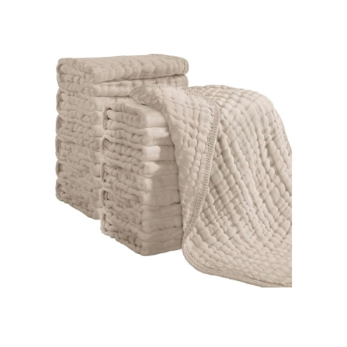 Looxii Muslin Burp Cloths 100% Cotton Muslin Cloths 12 Pack Large 20''x10''