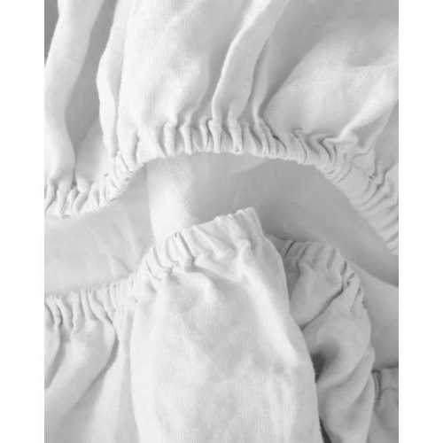 Quince European Linen Fitted Crib Sheet 2-Pack
