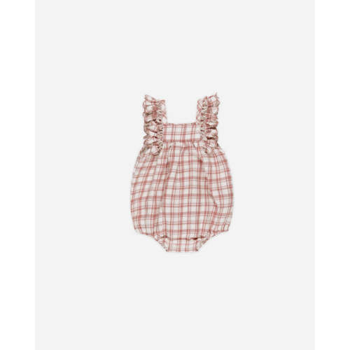 Maya Romper || Pink Plaid – Quincy Mae