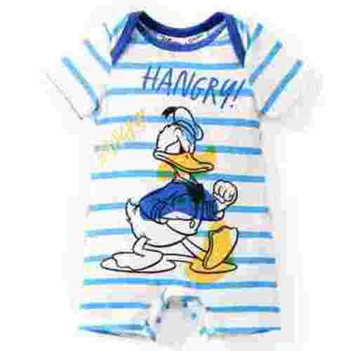 Disney Mickey and Friends Baby Boys Girls Romper Donald Short Sleeve Stripes Onesies Outfits Newborn to Infant