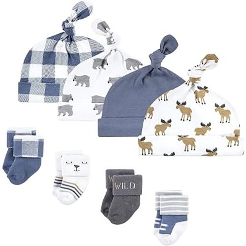 Hudson Baby Baby Girls' Cap and Socks Set