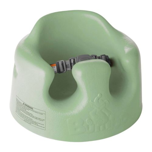Bumbo Baby Infant Soft Foam Comfortable Floor Booster Seat Supportive Chair with 3 Point Adjustable Safety Buckle Strap Harness, Color: Hemlock