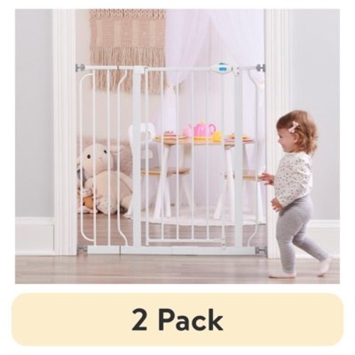 (2 pack) Regalo Easy Step® Extra Tall Walk Thru Baby Gate, Age Group 6 to 24 Months