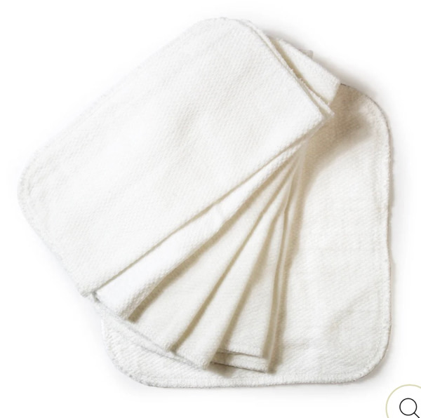Cloth-eez Birdseye Wipes - Classic White