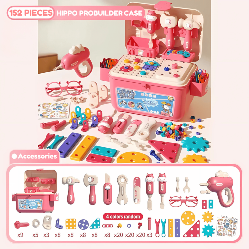 Hippo All-in-one Tool Hub DIY Montessori Tool Box Set – DIYative™