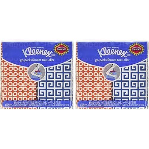 Kleenex® 3-Ply Pocket Packs Facial Tissues (16 packs of 10 tissues)