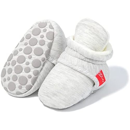 RVROVIC Baby Boys Girls Cozy Fleece Boots with Non Skid Bottom Warm Winter Socks Slippers
