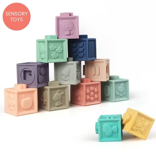 Sensory Learning Cubes, 12 Pieces