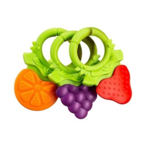 Baby Baby Teething Toys for Newborns 0-6 Months | Textured Silicone Teethers 6-12 Months | BPA Free | Sensory Exploration | Fruit Shaped | Soothes Gums | 3 Pack