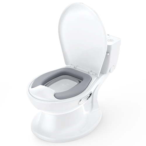 Shininglove Toddler Potty Training Toilet with Realistic Flush Button & Sound for Baby Boys Girls