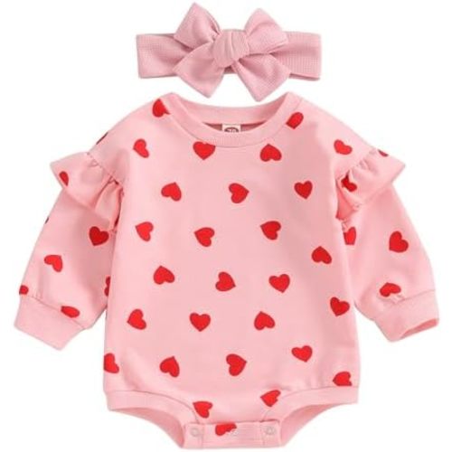 KOSUSANILL Baby Girl Boy Oversized Sweatshirt Romper Newborn Infant Long Sleeve Bubble Sweater Pullover Outfit