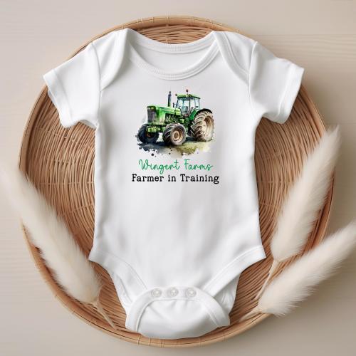Future Farmer Baby Onesie | Farmer In Training Shirt | Farm Baby Onesie | Infant Tractor Onesie