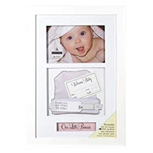 Amazon.com: Malden International Designs 8280-46 Baby Memories Baby Memoto Shadowbox Picture Frame, 4x6, White : Baby