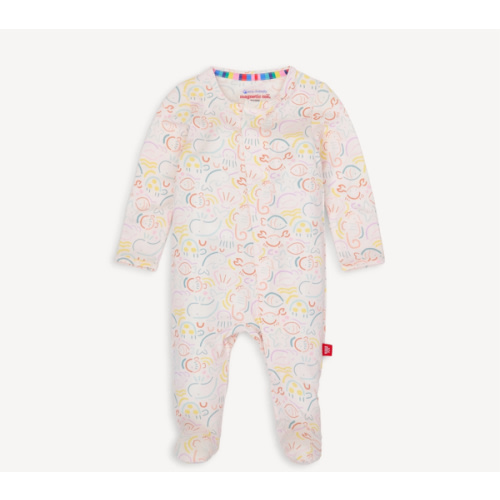 Magnetic Footie in So-fish-ticated Modal, size 6-9 mos