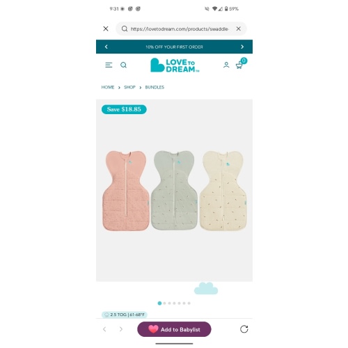 Swaddle Up Starter Bundle | 2.5 TOG | Rose Pebbles | Olive Bees | Oatmeal Bees