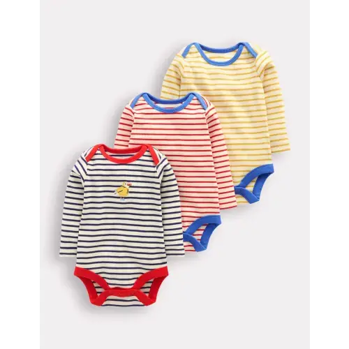 3 Pack Ribbed Bodies-Starboard Blue Stripe | Boden USA