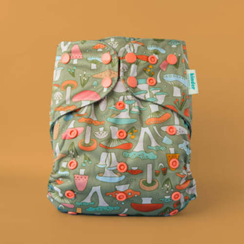 Patterned Pocket Cloth Diaper with Athletic Wicking Jersey