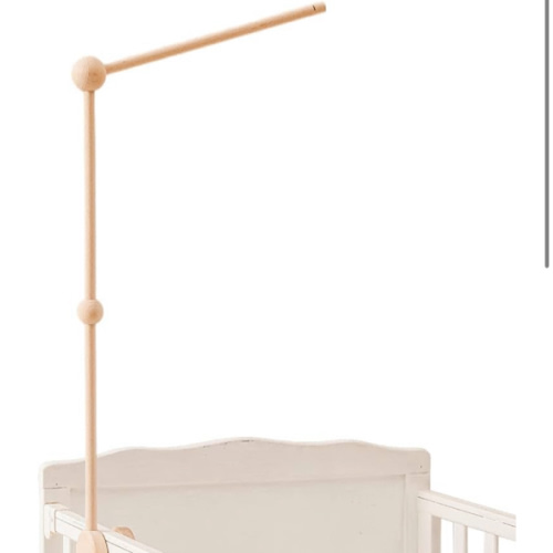 Baby Crib Mobile Arm,HBM Wooden Mobile Arm for Crib Mobile Hanger for Crib Baby Girl Nursery Decor