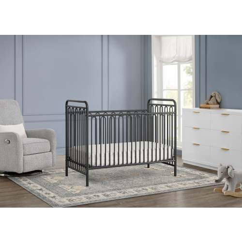 Darcy 4-in-1 Convertible Metal Crib Melted Bronze