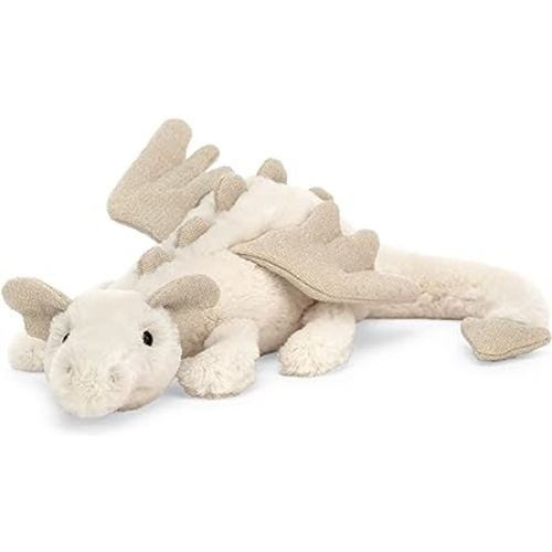 Jellycat Snow Dragon Stuffed Animal, Little 12 inches | Mythical Plush Toy | Classic Children's Gift