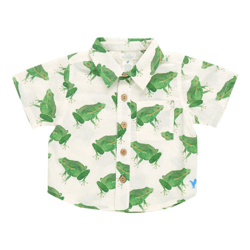 Baby Boys Jack Shirt - Frogs – Pink Chicken