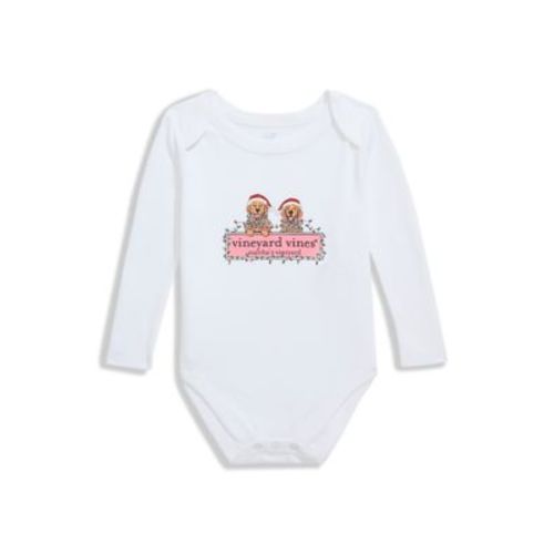 Baby Boys Puppy Logo Box Onesie