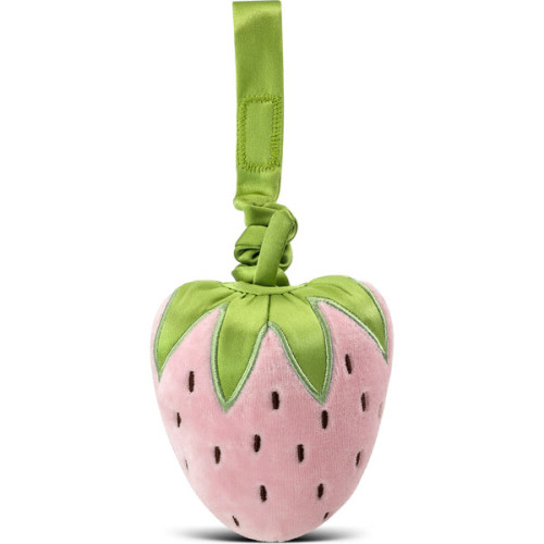 Organic Cotton Fruit & Veggie Stroller Toy, Strawberry - Apple Park Teethers & Rattles | Maisonette