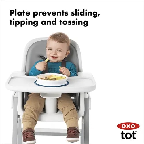 OXO Tot Stick & Stay Suction Plate, Navy
