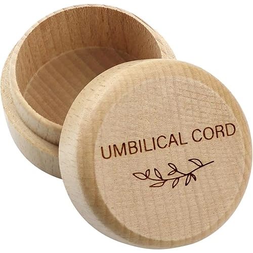 Wooden baby fetal hair/umbilical cord memorial box carved memorial box newborn christening baby gift (umbilical cord box)