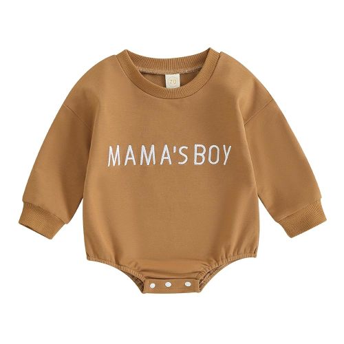 VISGOGO Newborn Infant Baby Boy Girls Oversized Romper Little Dude Sweater Onesie Coming Home Outfit Neutral Clothes